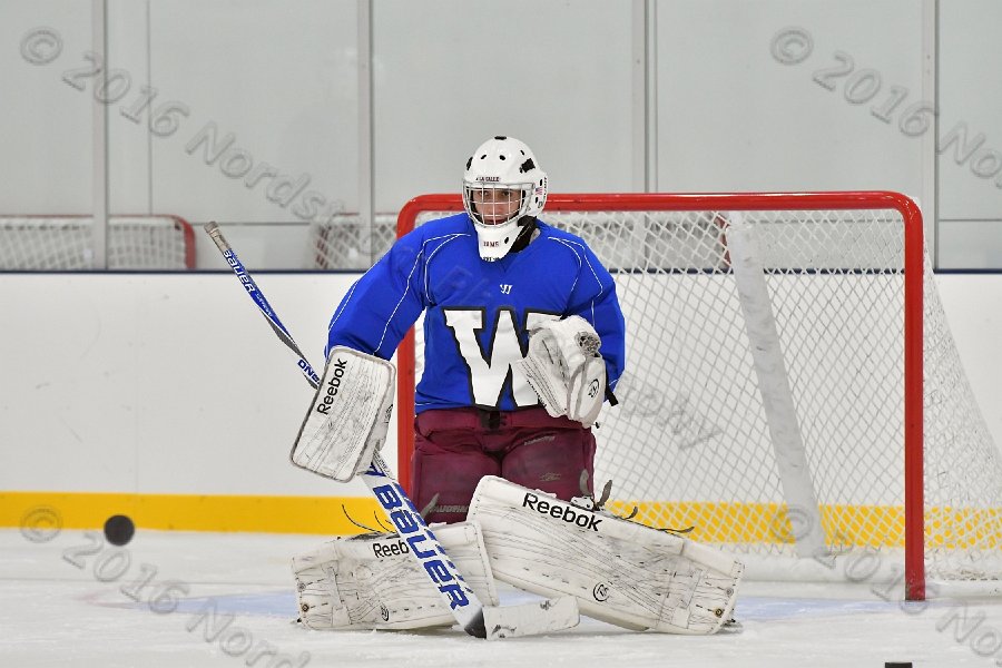 Wheaton College Men\'s Ice Hockey vs Middlesex Community College. - Photo By: KEITH NORDSTROM